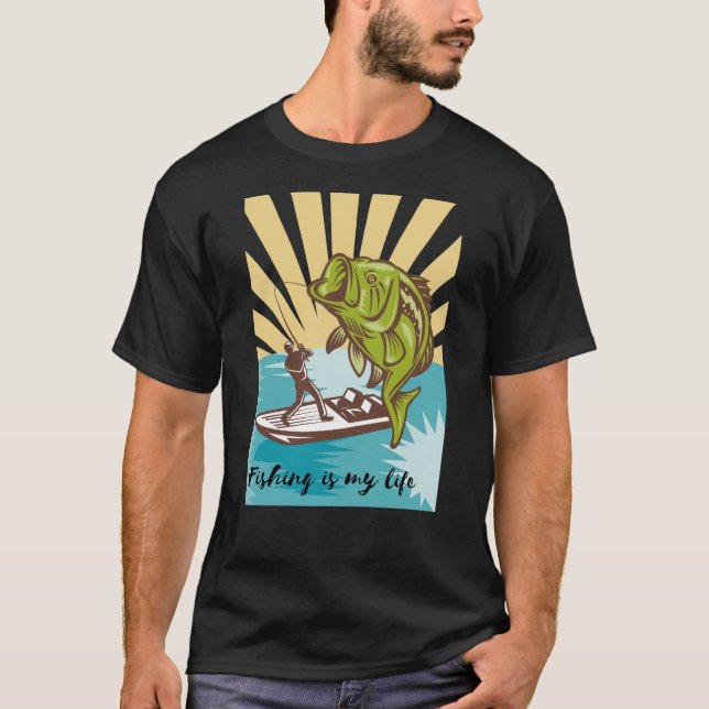 Fiske är mitt liv t shirt (Framsida)