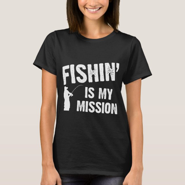 Fiske är mitt uppdrag t shirt (Framsida)