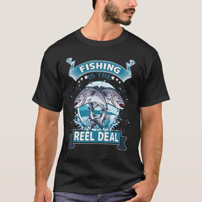 Fiske är Reel Deal T Shirt (Framsida)