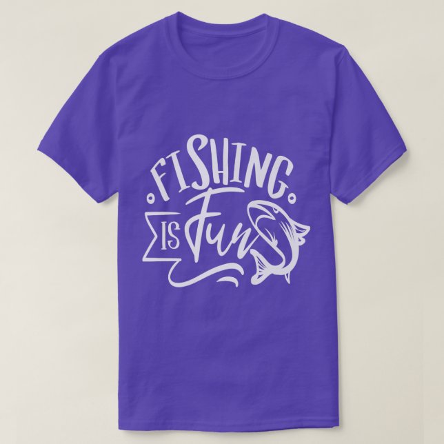 Fiske är Roligt T Shirt (Design framsida)