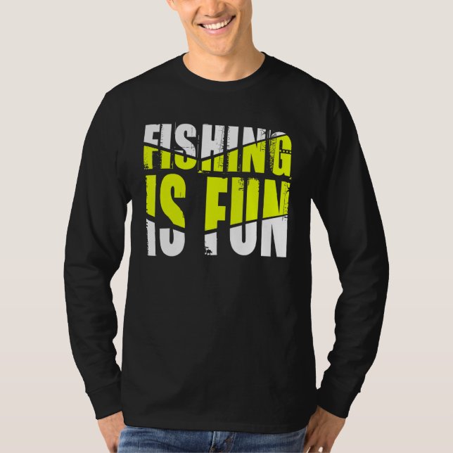 Fiske är Roligt T Shirt (Framsida)