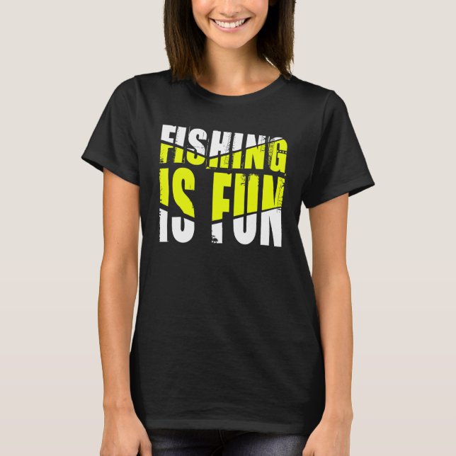 Fiske är roligt t shirt (Framsida)