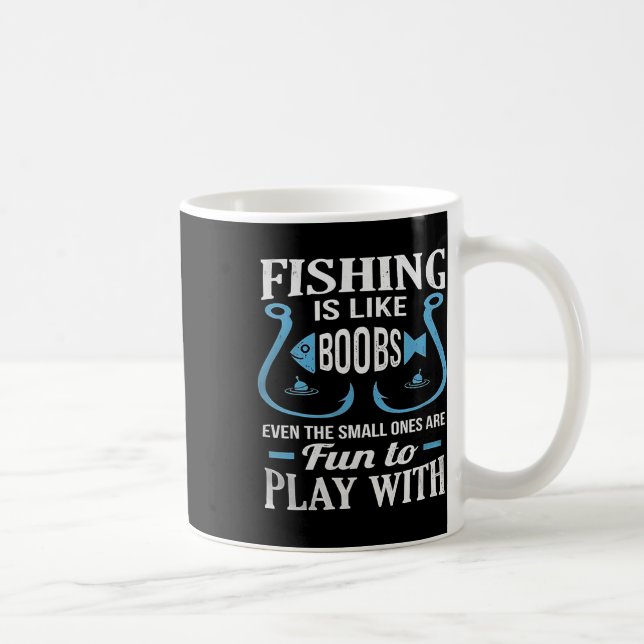 Fiske är som bröst även de små är roliga kaffemugg (Höger)
