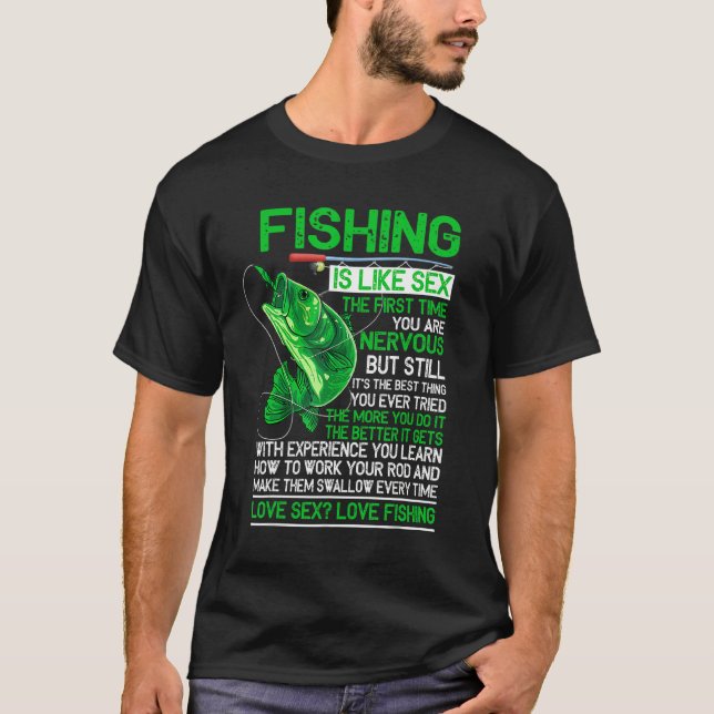 Fiske är som fiske med E X Kärlek T Shirt (Framsida)