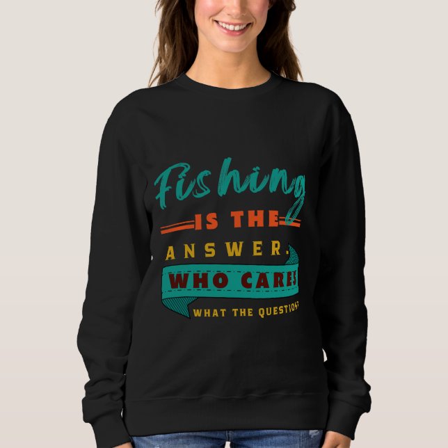 Fiske är svaret på frågan t shirt (Framsida)