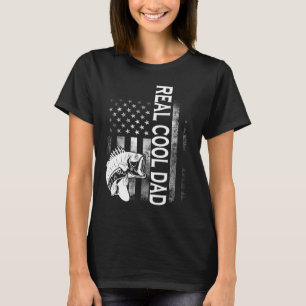 Fiske av äkta coola pappa t shirt