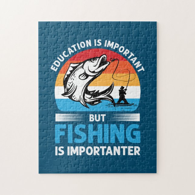 Fiske av Fisher Gift är viktigt Pussel (Vertikal)