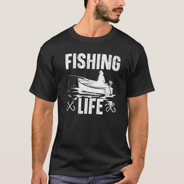 Fiske av fiskare t shirt (Framsida)