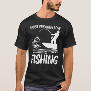 Fiske av För manar kvinnliga fiskare Bait Boat Res T Shirt