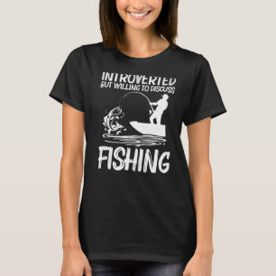 Fiske av För manar kvinnliga fiskare Bait Boat Res T Shirt