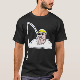 Fiske av lustigt membran t shirt