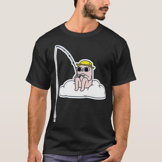 Fiske av lustigt membran  t shirt (Framsida)