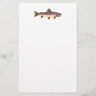 Fiske av regnbåge brevpapper