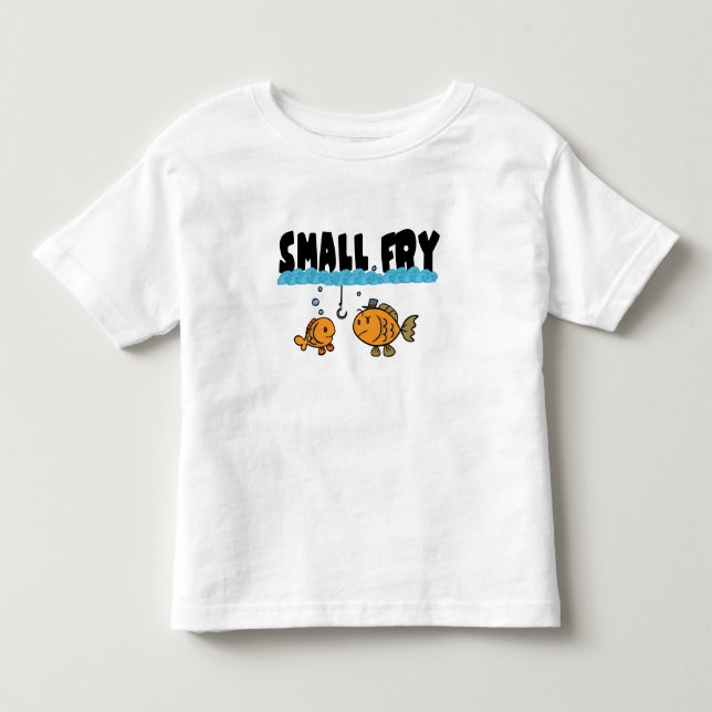 Fiske av småskalig fisk tee shirt (Framsida)