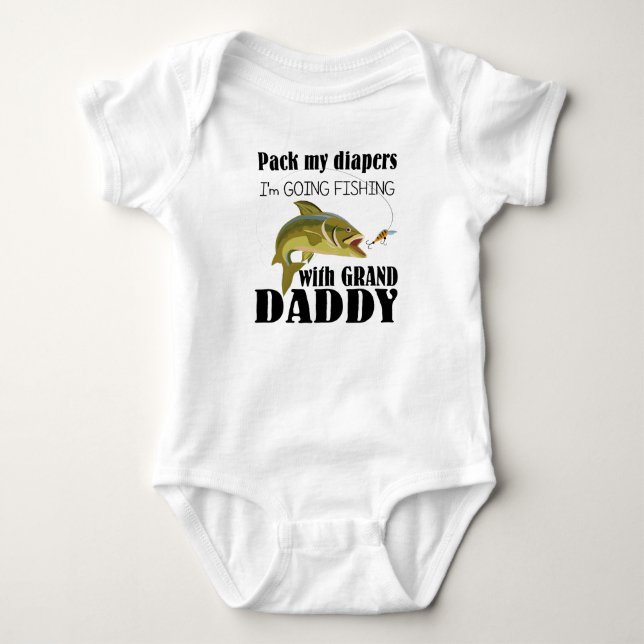 Fiske Baby Jersey Bodykostym T Shirt (Framsida)