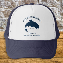 Fiske Bachelor-partiet Han har blivit huggen flott Keps