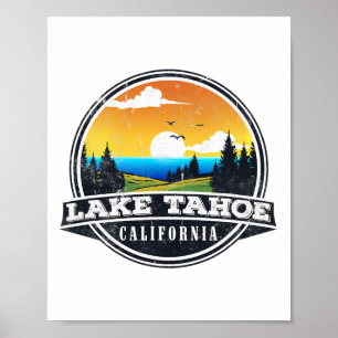 Fiske Båtliv Camping - Lakeview Lake Tahoe  Poster