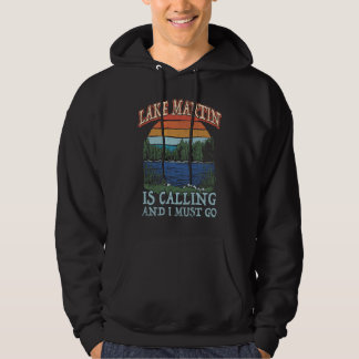 Fiske Båtliv Camping Retro Insjö Semester Sjö M Hoodie