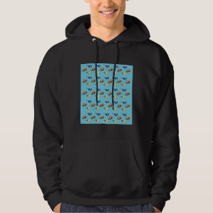 Fiske Blue Tang och kanin Fish Active Hoodie