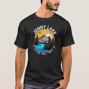 Fiske Boating Camping Lakeview Jenny Sjö T Shirt
