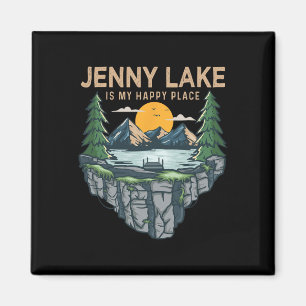 Fiske Boating Camping - Min Lycklig Ställe Jenny L Magnet