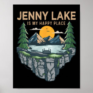 Fiske Boating Camping - Min Lycklig Ställe Jenny L Poster