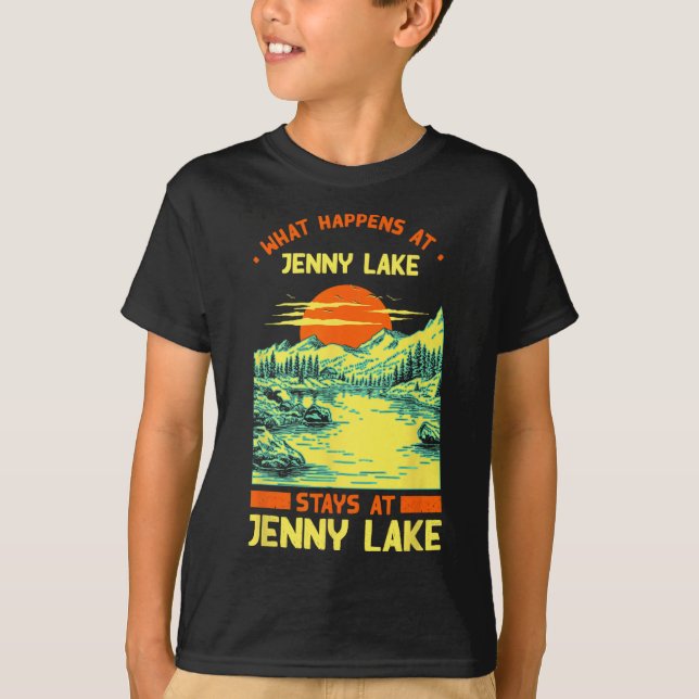 Fiske Boating Camping Sjö Vacation Jenny Sjö T Shirt (Framsida)