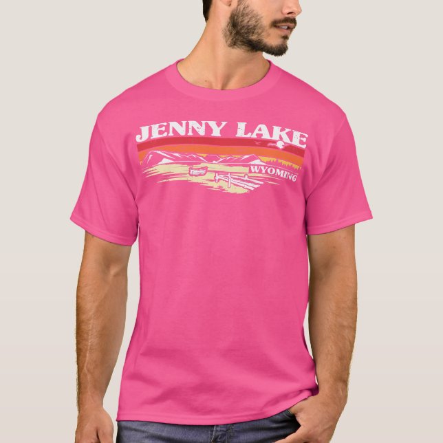Fiske Boating Camping Sjö Vacation Jenny Sjö T Shirt (Framsida)