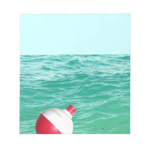 Fiske Bobber i Vatten Anteckningsblock