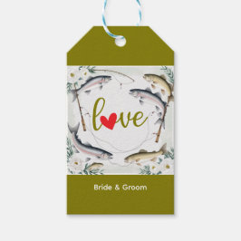 Fiske Bröllop som temat för fiske i älskare Presentetikett