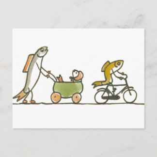 Fiske Buggy och Bike Vykort