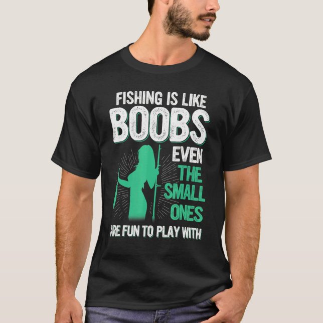Fiske  Busigt fiske T Shirt (Framsida)
