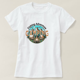Fiske/Camping Äventyr Dam T-Shirt