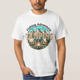 Fiske/Camping Äventyr T Shirt