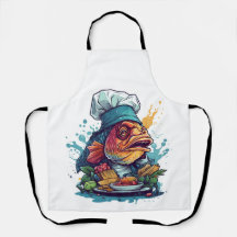 Fiske Chef Fantastisk Vild Animal Loving Fish