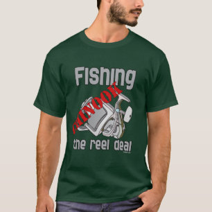 Fiske Chinook Salmon Reel Deal Fishing Tee