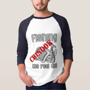 Fiske Chinook Salmon Reel Deal Fishing Tee