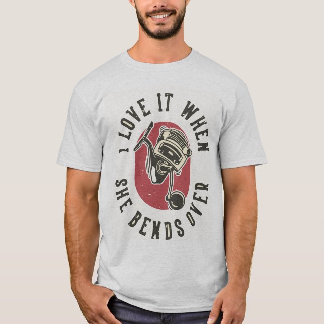 Fiske Citat T Shirt (Framsida)