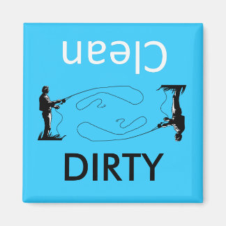Fiske Clen-Dirty Dishwasher Magnets Magnet