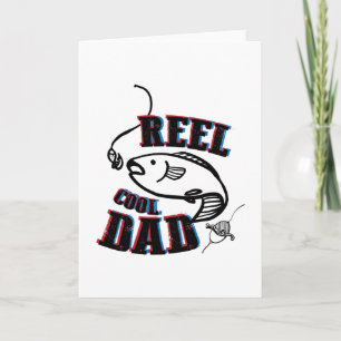 Fiske Coola Pappa Fars dag Gift Fisherman Kort
