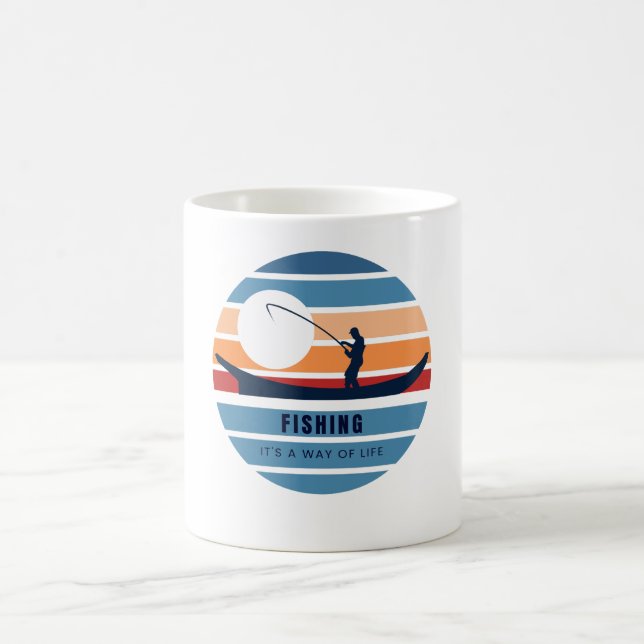 fiske Det är en livsstil Kaffemugg (Center)