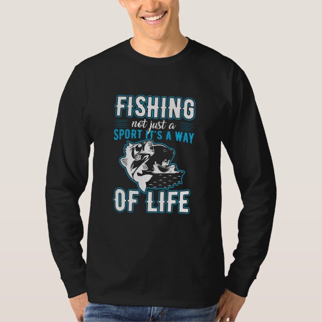 Fiske Det är ett sätt att leva T Shirt (Framsida)