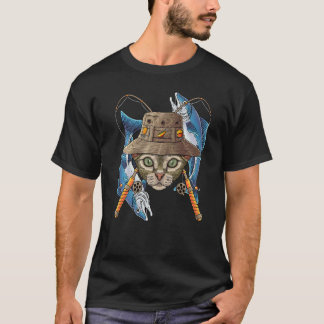 Fiske Devon Rex Utomhus Fiskare Katt Söt Fluga F T Shirt