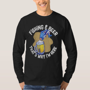 Fiske efter alkohol Fiskare Joke Pun T Shirt