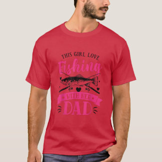 Fiske efter Älskare-grafik för flickor som fiskar T Shirt