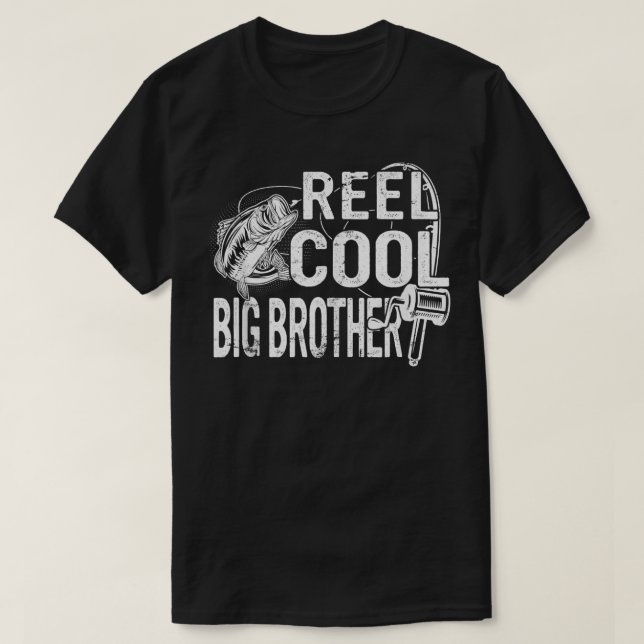 Fiske efter Älskare Reel Coola Stother Brother T Shirt (Design framsida)
