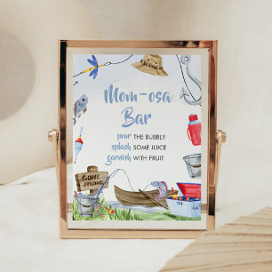 Fiske efter babyskor Mamma Osa Pub Poster