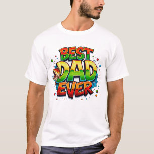 Fiske efter bästa Pappa någonsin fiskgraffiti T Shirt