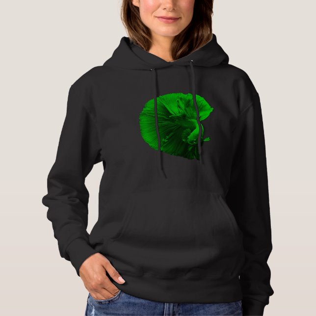 Fiske efter Betta Fish Halva Måne Betta som bekämp T Shirt (Framsida)