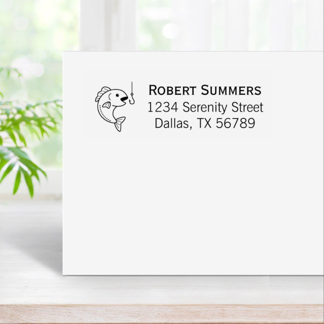 Fiske efter Biting Adress Krok Stämpel (Skapare uppladdad)